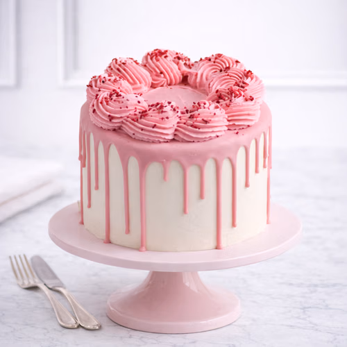 p blush rosette red velvet cake 450012 m